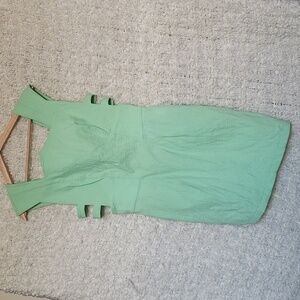THIERRY Mugler ACTIV light green pique dress size 44